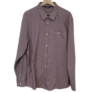Rohan‎ Newtown Shirt Men XL UV  Protection Red White Blue Check  Hiking Travel